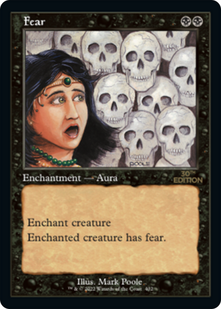 Fear (30A-402) - 30th Anniversary Edition - Premium MTG Single from Wizards of the Coast - Just $11.93! Shop now at Game Crave Tournament Store
