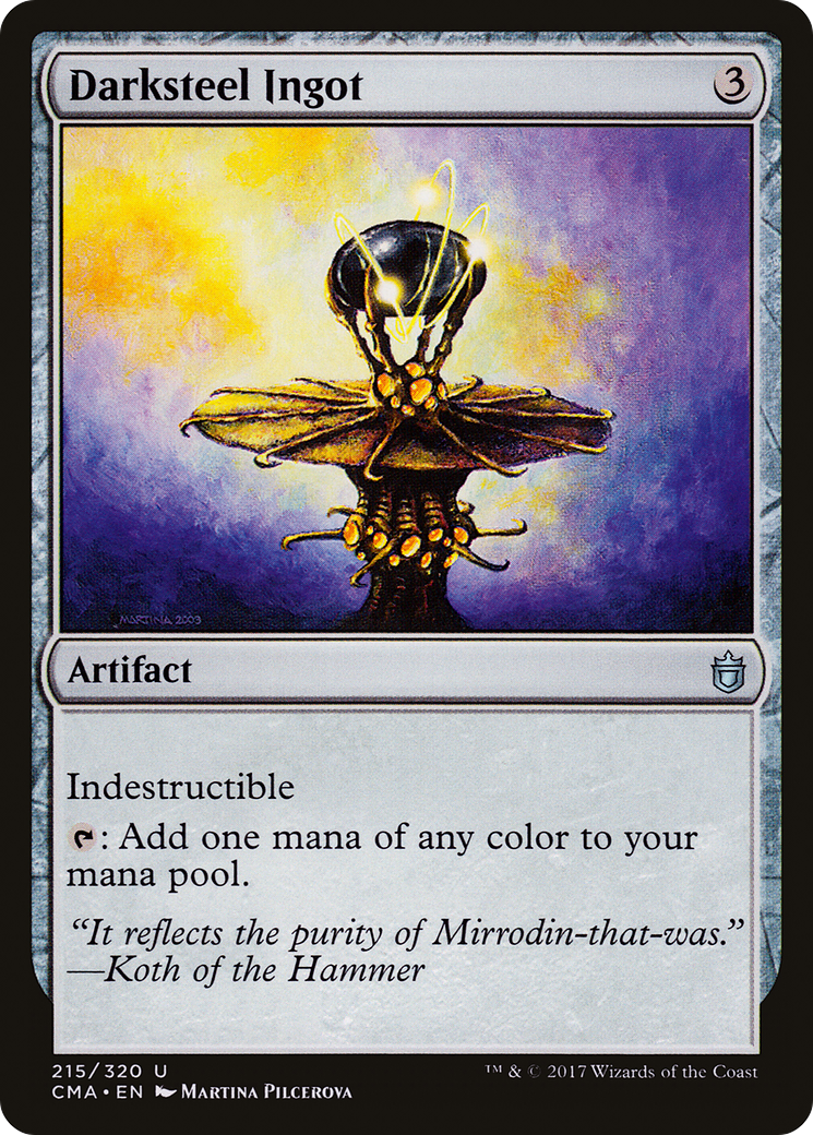 Darksteel Ingot (CMA-215) - Commander Anthology - Premium MTG Single from Wizards of the Coast - Just $0.13! Shop now at Game Crave Tournament Store