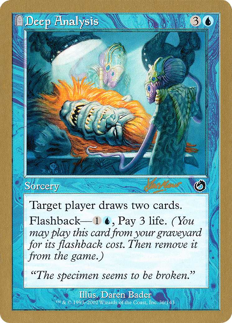 Deep Analysis (WC02-SHH36) - World Championship Decks 2002: (tombstone) - Premium MTG Single from Wizards of the Coast - Just $0.12! Shop now at Game Crave Tournament Store