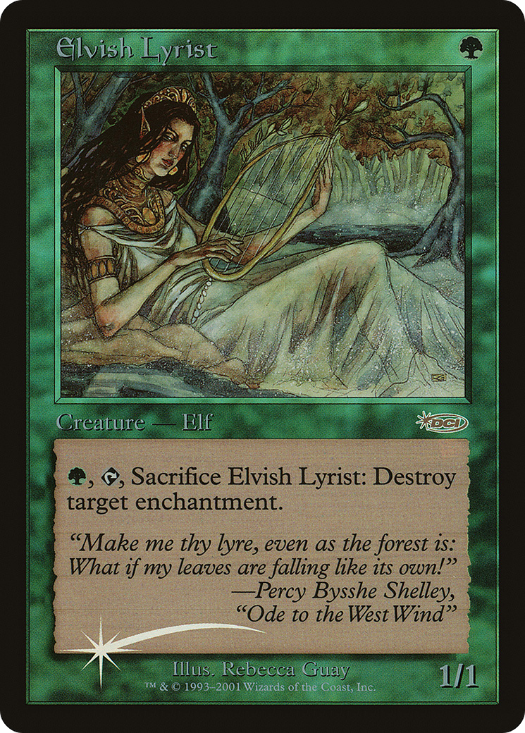 Elvish Lyrist (PSUS-005) - Junior Super Series Foil - Premium MTG Single from Wizards of the Coast - Just $1.39! Shop now at Game Crave Tournament Store