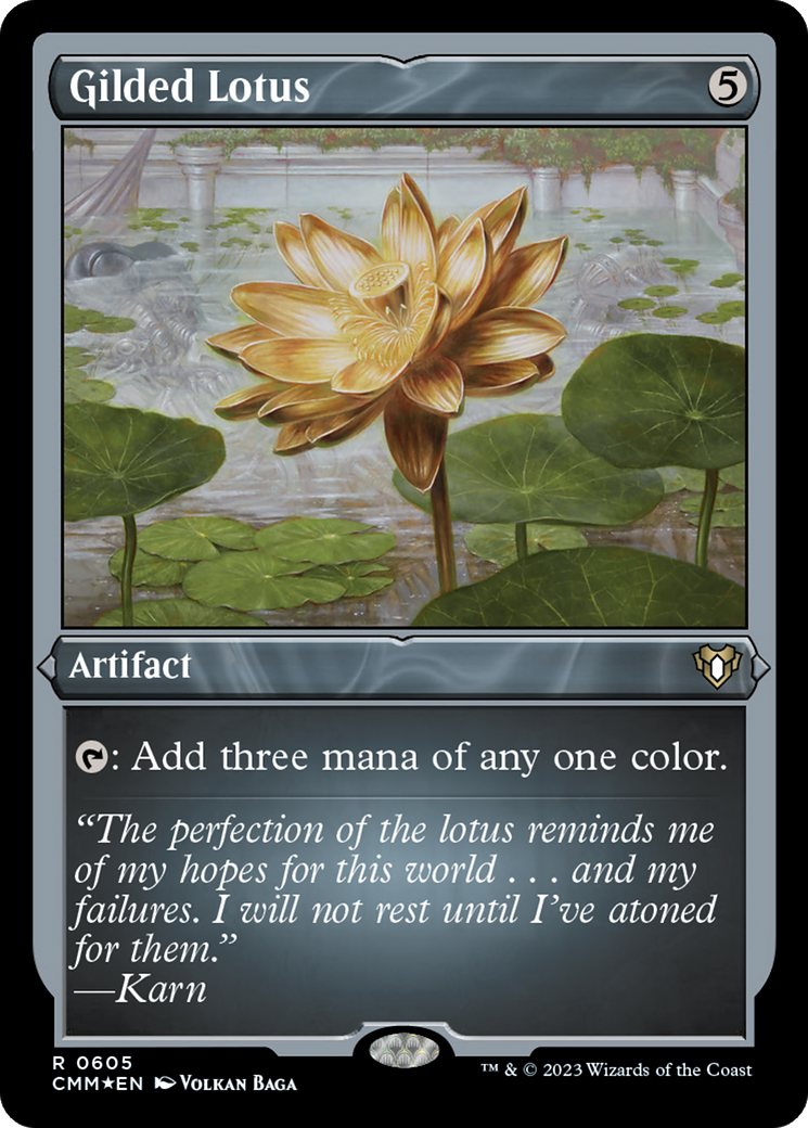 Gilded Lotus (CMM-605) - Commander Masters Etched Foil - Premium MTG Single from Wizards of the Coast - Just $2.31! Shop now at Game Crave Tournament Store