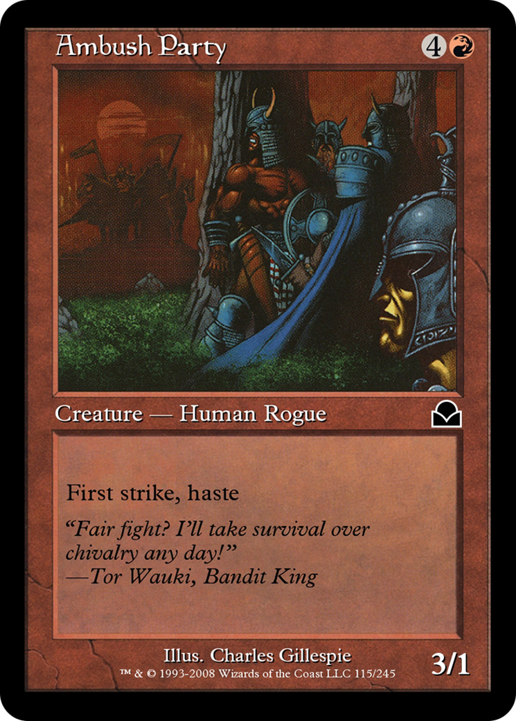 Ambush Party (ME2-115) - Masters Edition II Foil - Premium MTG Single from Wizards of the Coast - Just $0! Shop now at Game Crave Tournament Store
