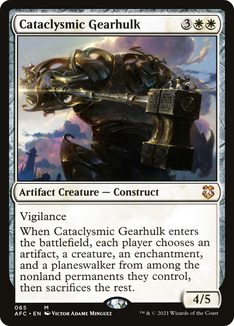 Cataclysmic Gearhulk (AFC-065) - Forgotten Realms Commander - Premium MTG Single from Wizards of the Coast - Just $0.08! Shop now at Game Crave Tournament Store