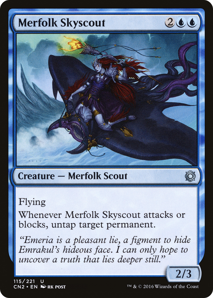 Merfolk Skyscout (CN2-115) - Conspiracy: Take the Crown Foil - Premium MTG Single from Wizards of the Coast - Just $0.37! Shop now at Game Crave Tournament Store