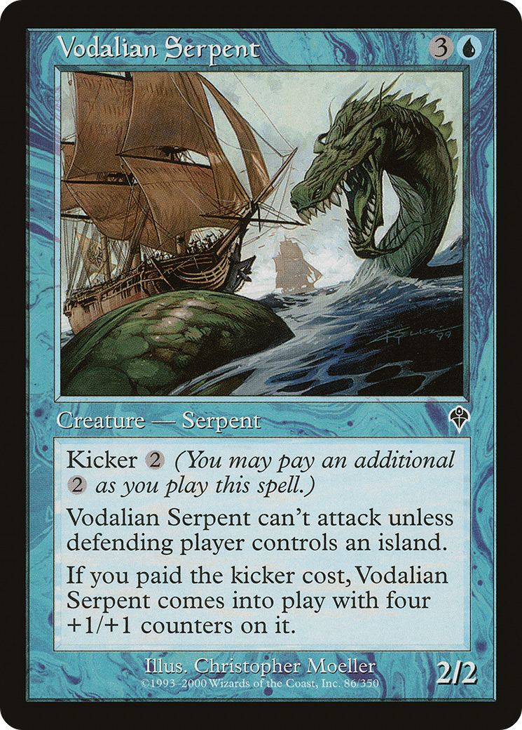 Vodalian Serpent (INV-086) - Invasion - Premium MTG Single from Wizards of the Coast - Just $0.08! Shop now at Game Crave Tournament Store