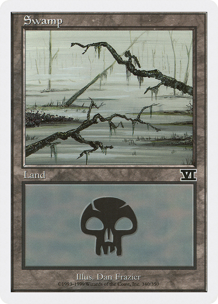 Swamp (6ED-340) - Classic Sixth Edition - Premium MTG Single from Wizards of the Coast - Just $0.23! Shop now at Game Crave Tournament Store
