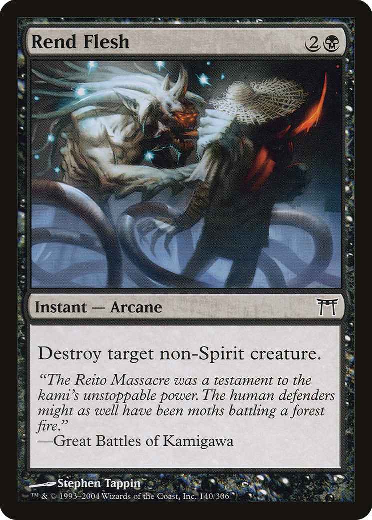 Rend Flesh (CHK-140) - Champions of Kamigawa Foil - Premium MTG Single from Wizards of the Coast - Just $1.22! Shop now at Game Crave Tournament Store