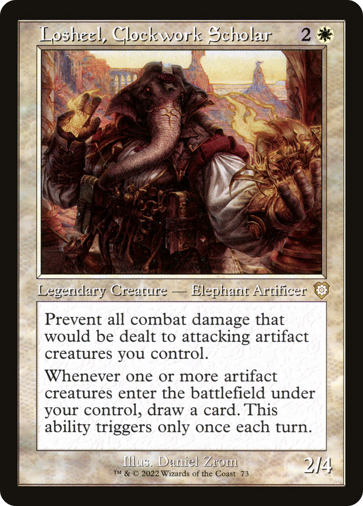 Losheel, Clockwork Scholar (BRC-073) - The Brothers' War Commander - Premium MTG Single from Wizards of the Coast - Just $0.58! Shop now at Game Crave Tournament Store