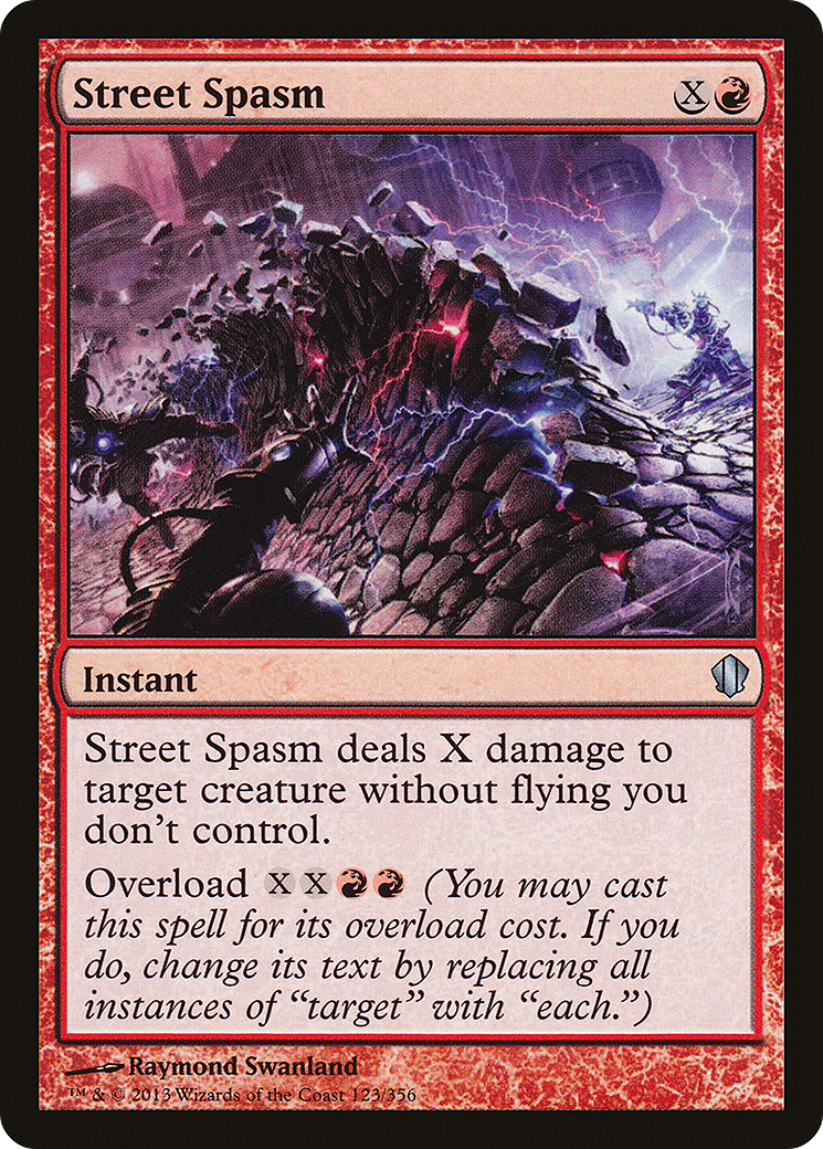 Street Spasm (C13-123) - Commander 2013 - Premium MTG Single from Wizards of the Coast - Just $0.08! Shop now at Game Crave Tournament Store