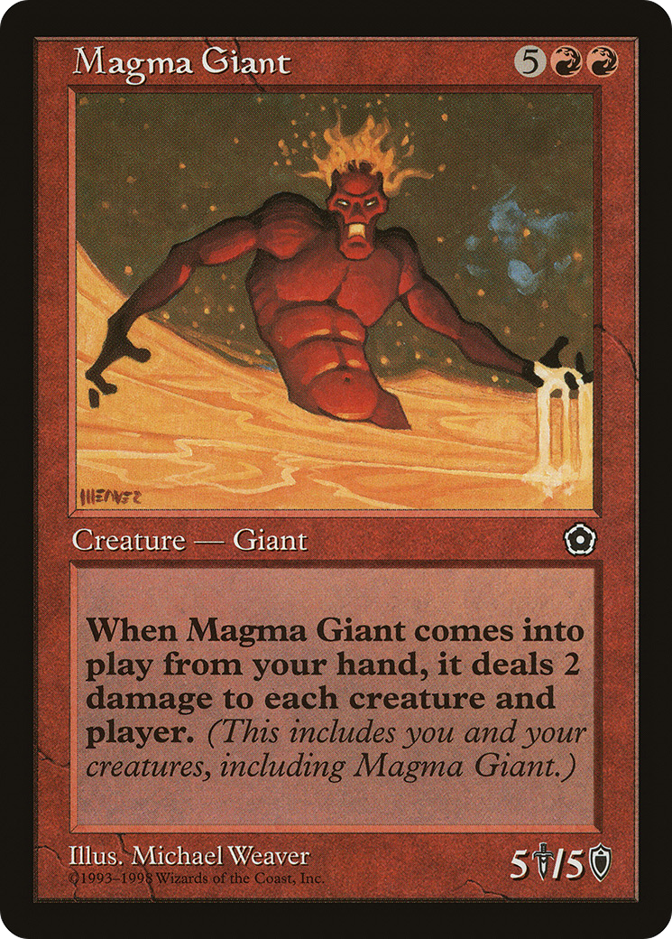 Magma Giant (P02-108) - Portal Second Age - Premium MTG Single from Wizards of the Coast - Just $1.49! Shop now at Game Crave Tournament Store