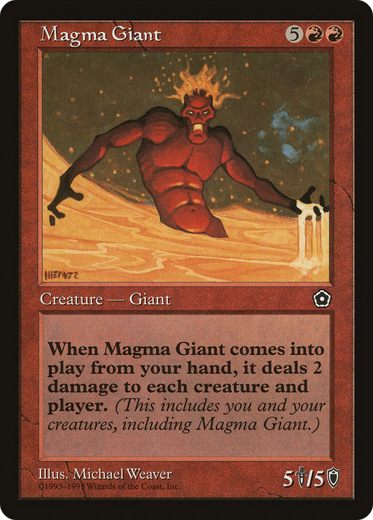 Magma Giant (P02-108) - Portal Second Age - Premium MTG Single from Wizards of the Coast - Just $1.49! Shop now at Game Crave Tournament Store