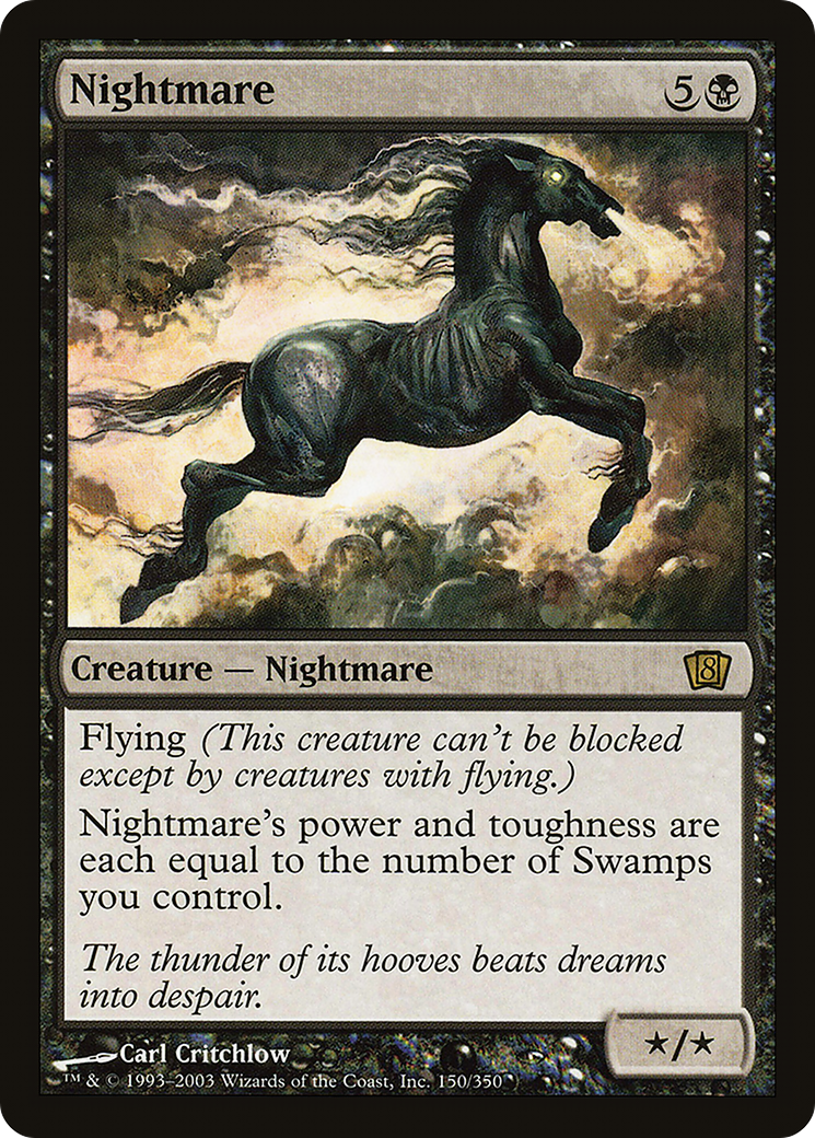 Nightmare (8ED-150★) - Eighth Edition Foil - Premium MTG Single from Wizards of the Coast - Just $0.50! Shop now at Game Crave Tournament Store