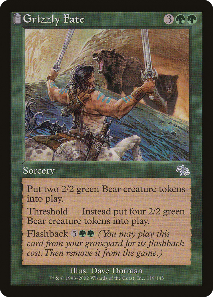 Grizzly Fate (JUD-119) - Judgment: (tombstone) - Premium MTG Single from Wizards of the Coast - Just $0.11! Shop now at Game Crave Tournament Store