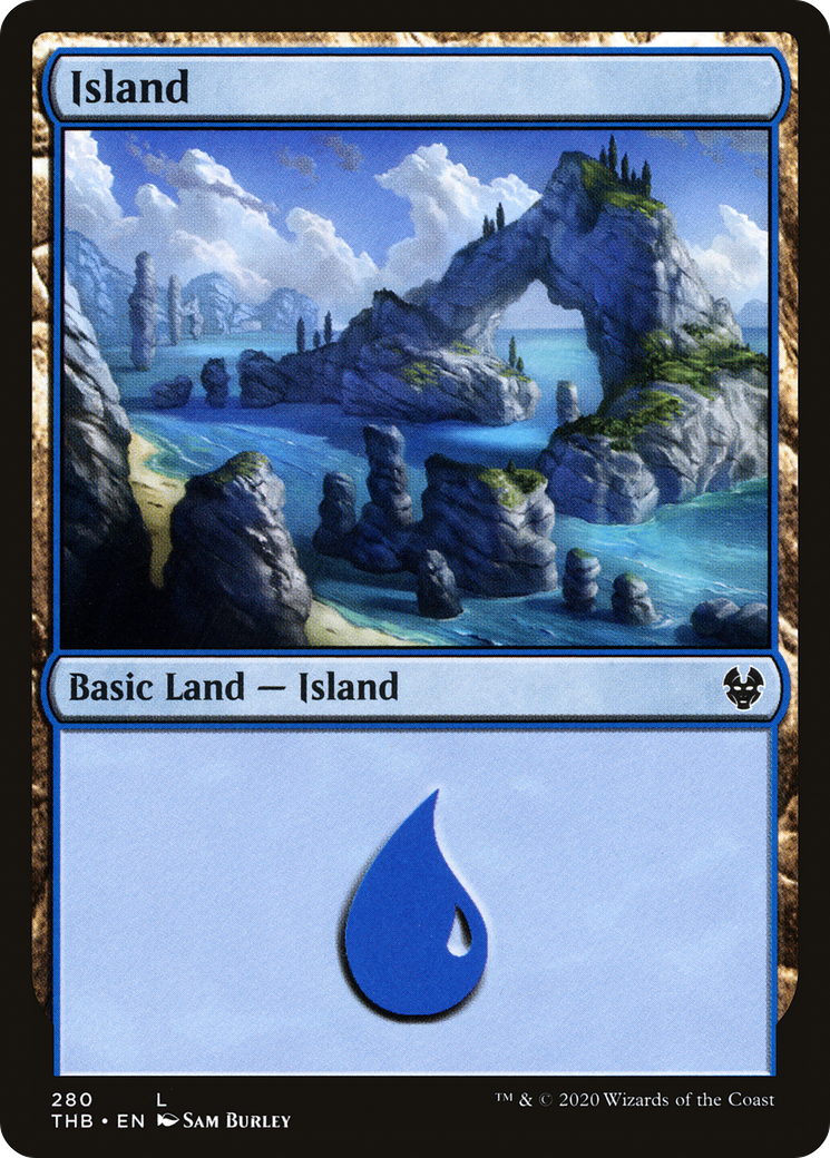 Island (THB-280) - Theros Beyond Death - Premium MTG Single from Wizards of the Coast - Just $0.08! Shop now at Game Crave Tournament Store