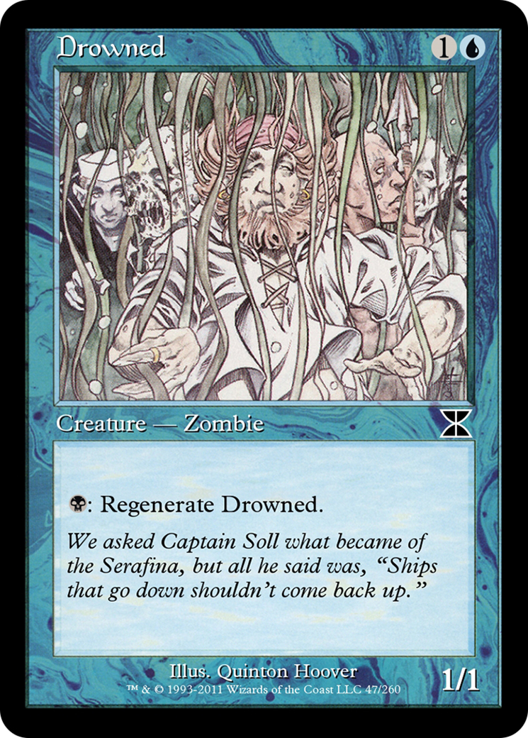 Drowned (ME4-047) - Masters Edition IV Foil - Premium MTG Single from Wizards of the Coast - Just $0! Shop now at Game Crave Tournament Store