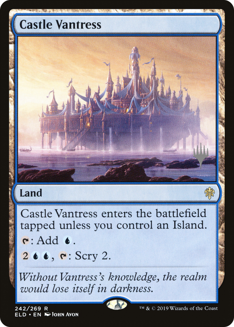 Castle Vantress (PELD-242P) - Throne of Eldraine Promos Foil - Premium MTG Single from Wizards of the Coast - Just $0.42! Shop now at Game Crave Tournament Store