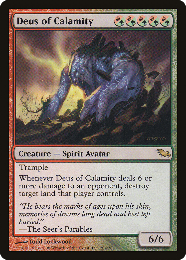 Deus of Calamity (SHM-204) - Shadowmoor - Premium MTG Single from Wizards of the Coast - Just $0.35! Shop now at Game Crave Tournament Store