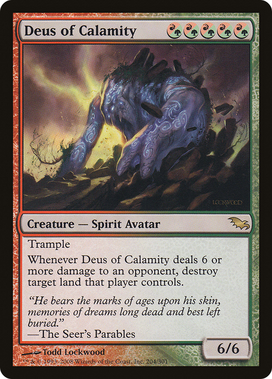 Deus of Calamity (SHM-204) - Shadowmoor - Premium MTG Single from Wizards of the Coast - Just $0.35! Shop now at Game Crave Tournament Store