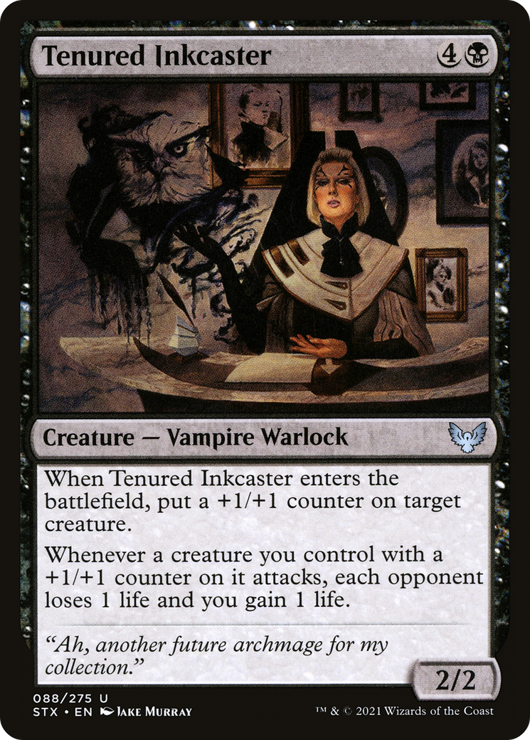 Tenured Inkcaster (STX-088) - Strixhaven: School of Mages - Premium MTG Single from Wizards of the Coast - Just $0.08! Shop now at Game Crave Tournament Store