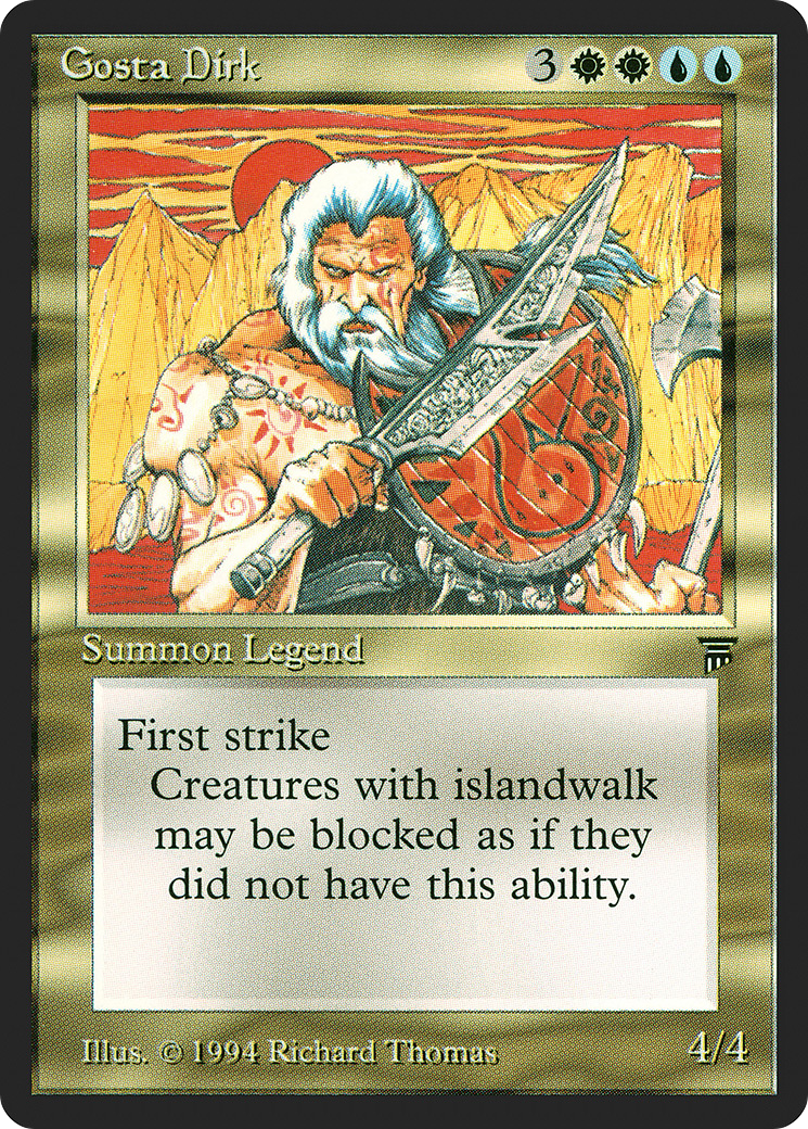 Gosta Dirk (LEG-227) - Legends - Premium MTG Single from Wizards of the Coast - Just $4.76! Shop now at Game Crave Tournament Store