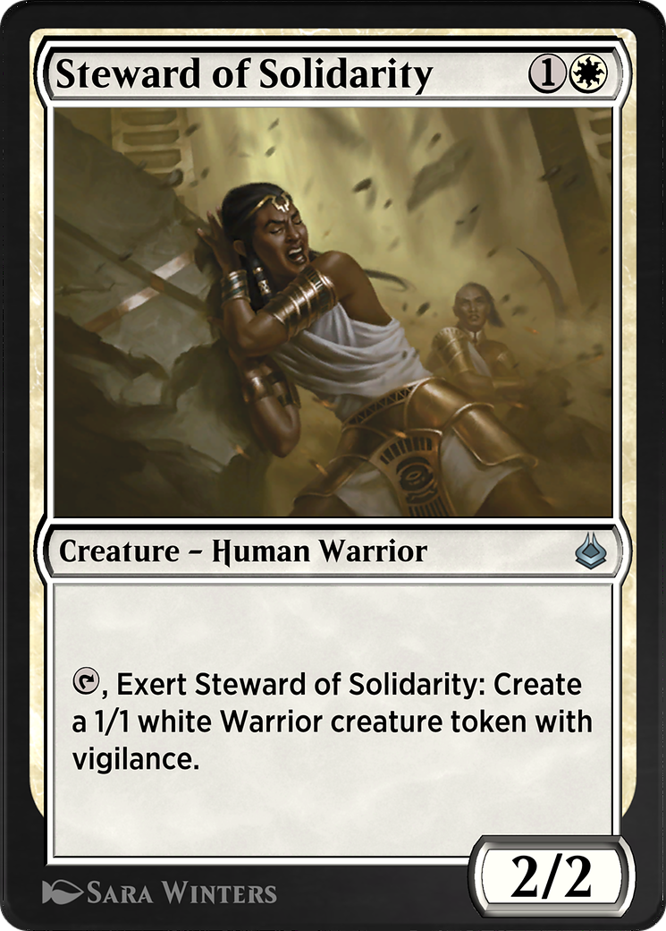 Steward of Solidarity (AKR-037) - Amonkhet Remastered - Premium MTG Single from Wizards of the Coast - Just $0! Shop now at Game Crave Tournament Store