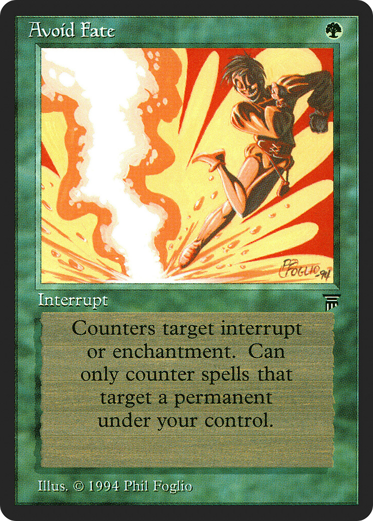 Avoid Fate (LEG-175) - Legends - Premium MTG Single from Wizards of the Coast - Just $1.67! Shop now at Game Crave Tournament Store