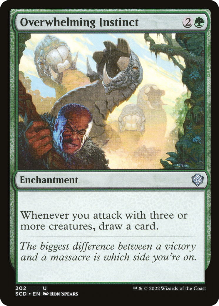 Overwhelming Instinct (SCD-202) - Starter Commander Decks - Premium MTG Single from Wizards of the Coast - Just $0.08! Shop now at Game Crave Tournament Store