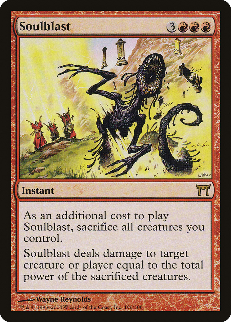 Soulblast (CHK-190) - Champions of Kamigawa - Premium MTG Single from Wizards of the Coast - Just $0.29! Shop now at Game Crave Tournament Store