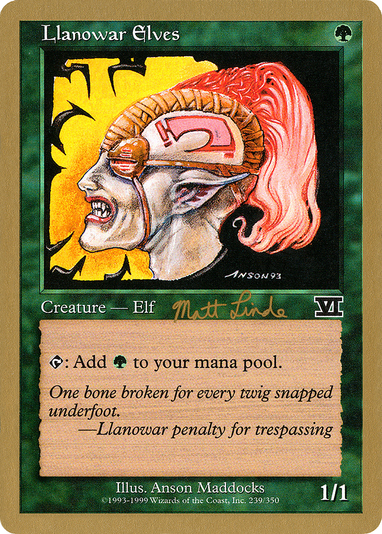 Llanowar Elves (WC99-ML239) - World Championship Decks 1999 - Premium MTG Single from Wizards of the Coast - Just $0.70! Shop now at Game Crave Tournament Store