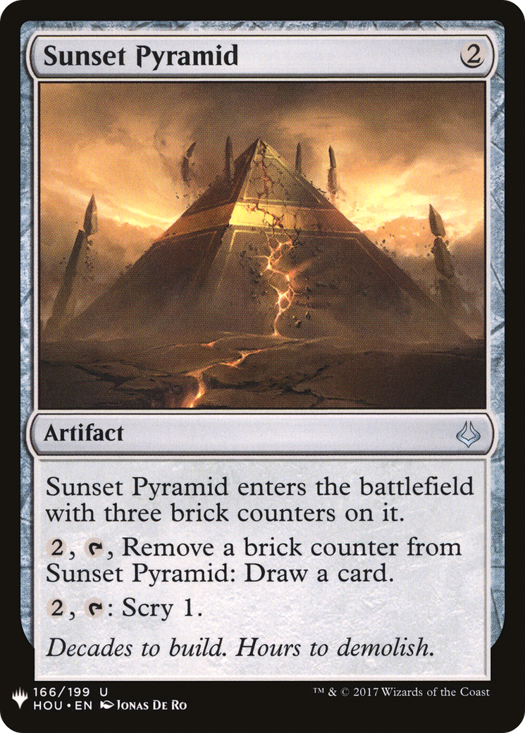 Sunset Pyramid (MB1-1636) - Mystery Booster - Premium MTG Single from Wizards of the Coast - Just $0.08! Shop now at Game Crave Tournament Store