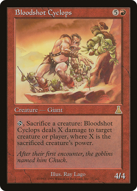 Bloodshot Cyclops (UDS-077) - Urza's Destiny - Premium MTG Single from Wizards of the Coast - Just $0.39! Shop now at Game Crave Tournament Store