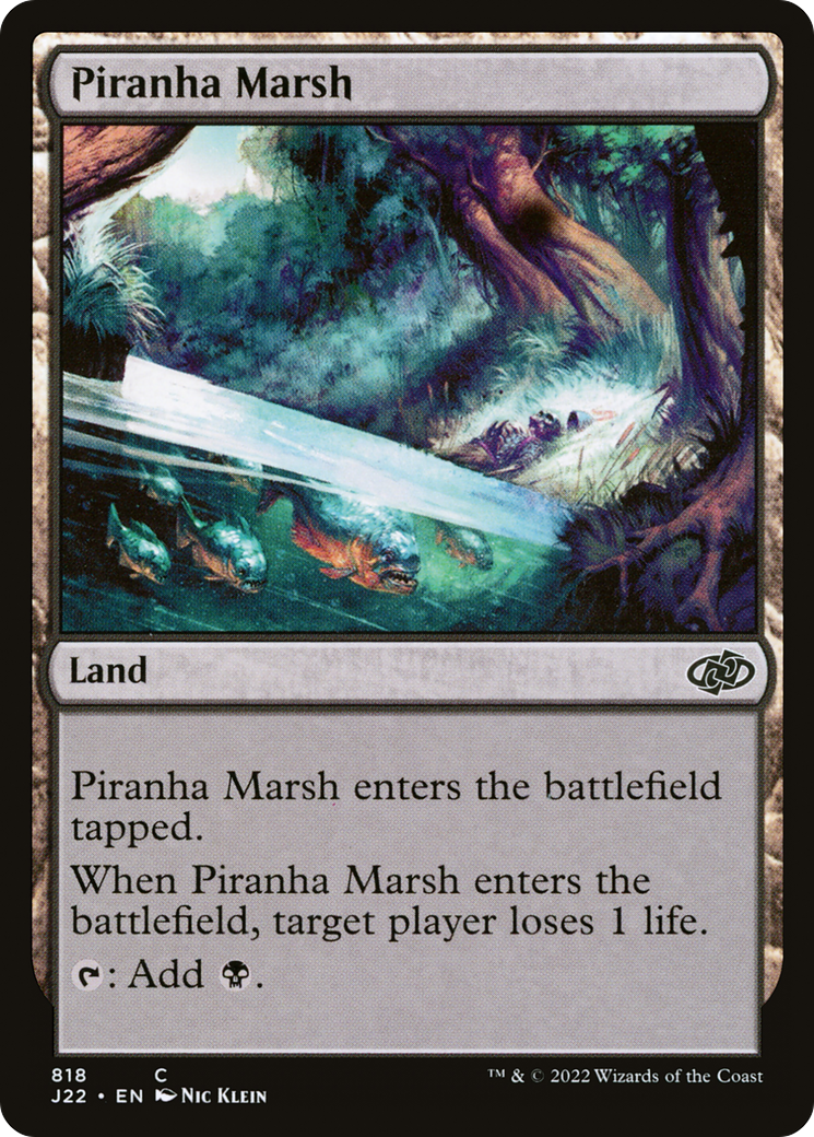Piranha Marsh (J22-818) - Jumpstart 2022 - Premium MTG Single from Wizards of the Coast - Just $0.08! Shop now at Game Crave Tournament Store