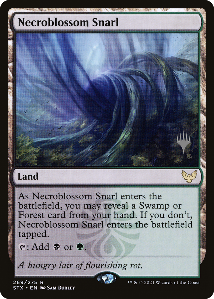 Necroblossom Snarl (PSTX-269P) - Strixhaven: School of Mages Promos - Premium MTG Single from Wizards of the Coast - Just $0.35! Shop now at Game Crave Tournament Store