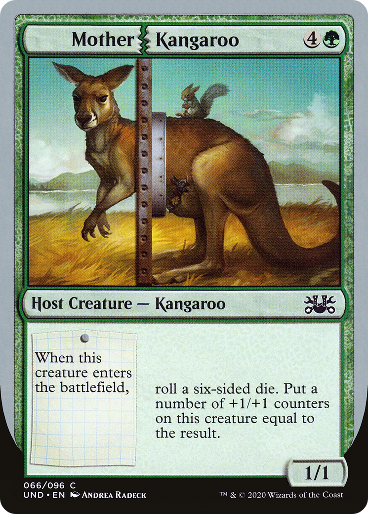Mother Kangaroo (UND-066) - Unsanctioned - Premium MTG Single from Wizards of the Coast - Just $0.08! Shop now at Game Crave Tournament Store
