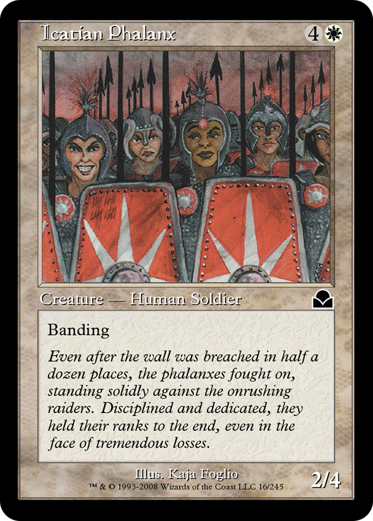 Icatian Phalanx (ME2-016) - Masters Edition II - Premium MTG Single from Wizards of the Coast - Just $0! Shop now at Game Crave Tournament Store