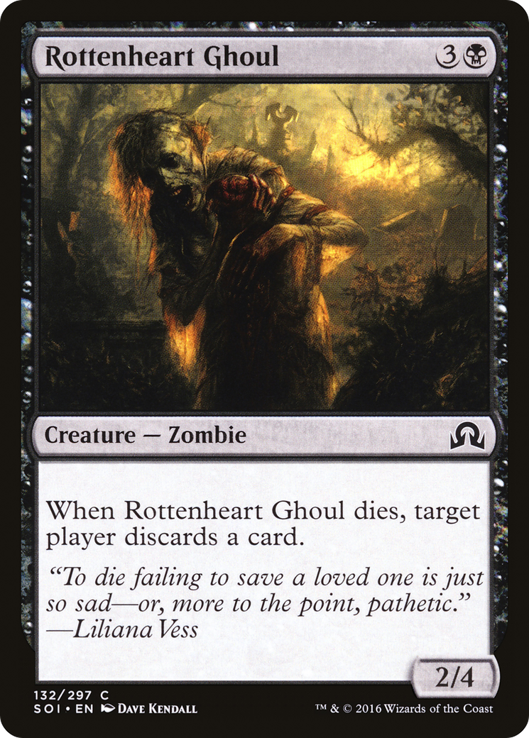 Rottenheart Ghoul (SOI-132) - Shadows over Innistrad Foil - Premium MTG Single from Wizards of the Coast - Just $0.08! Shop now at Game Crave Tournament Store