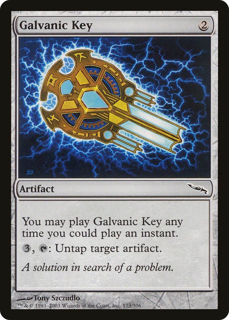Galvanic Key (MRD-173) - Mirrodin Foil - Premium MTG Single from Wizards of the Coast - Just $0.59! Shop now at Game Crave Tournament Store