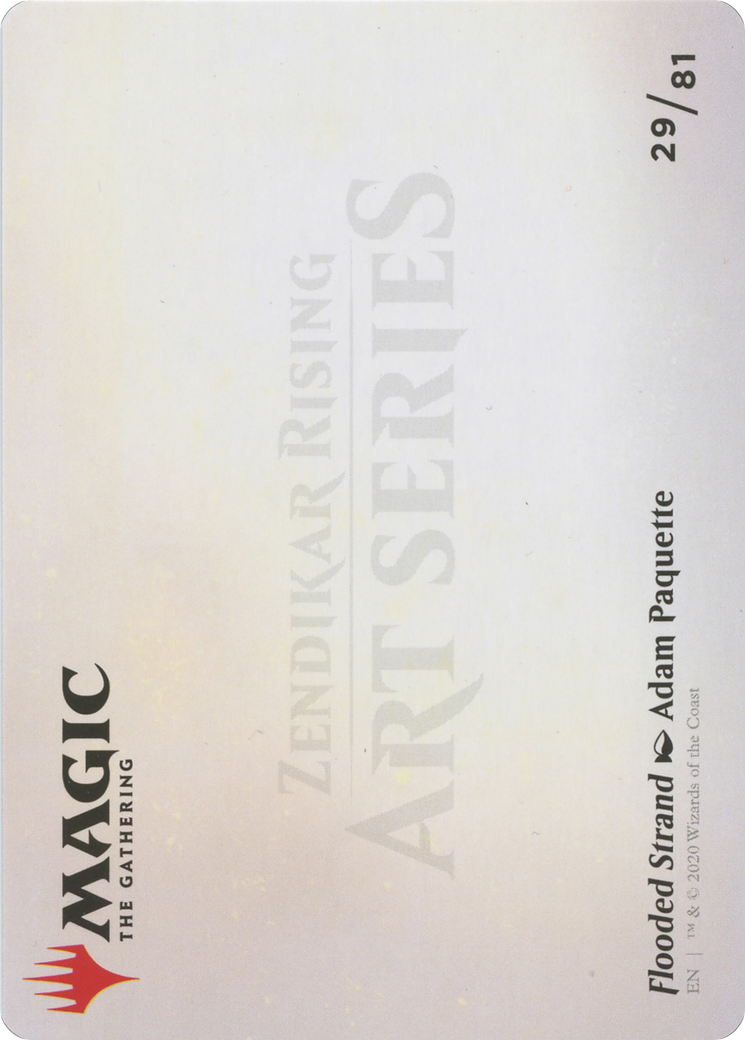 Flooded Strand // Flooded Strand (AZNR-029) - Zendikar Rising Art Series (Borderless) - Premium MTG Single from Wizards of the Coast - Just $0! Shop now at Game Crave Tournament Store