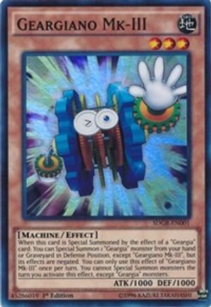 Geargiano Mk-III (SDGR-EN001) - Structure Deck: Geargia Rampage 1st Edition - Premium Yugioh Single from Konami - Just $0.25! Shop now at Game Crave Tournament Store