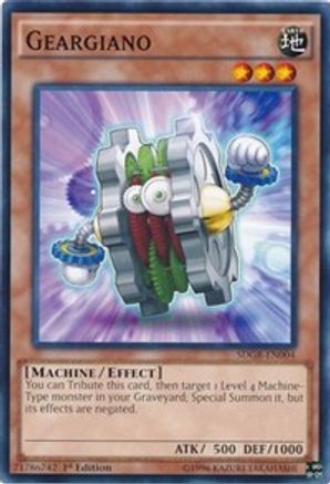 Geargiano (SDGR-EN004) - Structure Deck: Geargia Rampage 1st Edition - Premium Yugioh Single from Konami - Just $0.25! Shop now at Game Crave Tournament Store
