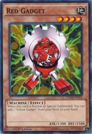 Red Gadget (SDGR-EN010) - Structure Deck: Geargia Rampage 1st Edition - Premium Yugioh Single from Konami - Just $0.25! Shop now at Game Crave Tournament Store