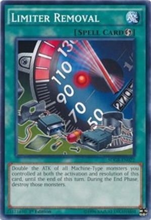 Limiter Removal (SDGR-EN022) - Structure Deck: Geargia Rampage 1st Edition - Premium Yugioh Single from Konami - Just $0.25! Shop now at Game Crave Tournament Store