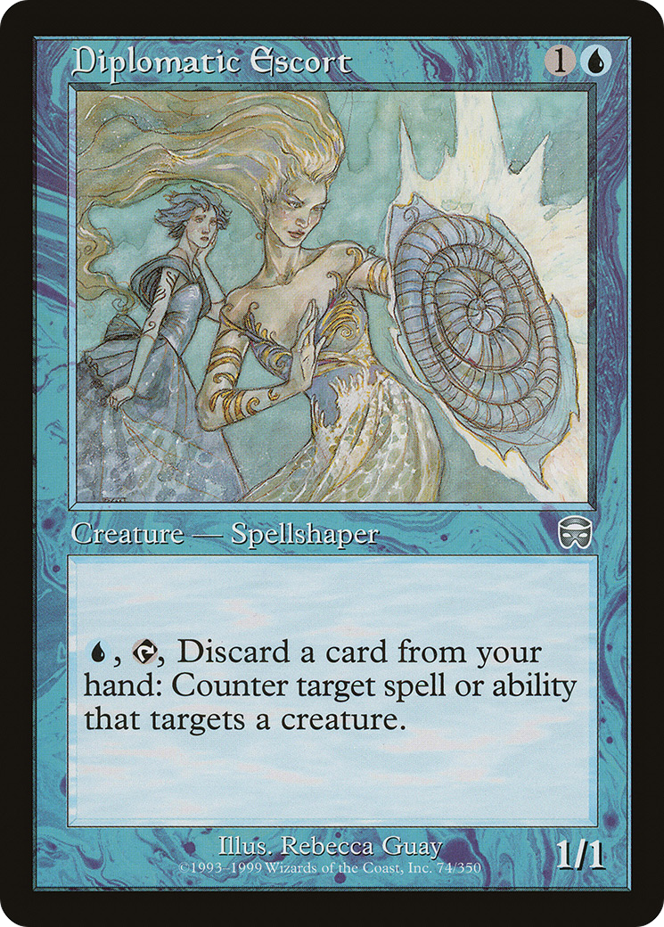 Diplomatic Escort (MMQ-074) - Mercadian Masques Foil - Premium MTG Single from Wizards of the Coast - Just $33.95! Shop now at Game Crave Tournament Store