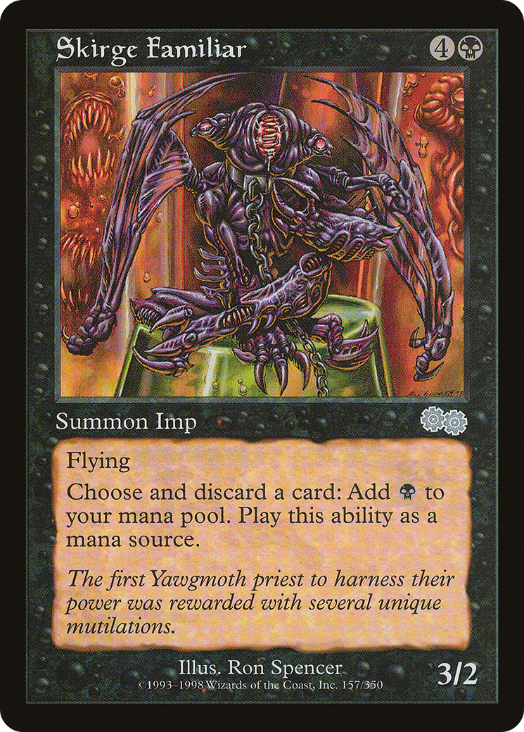 Skirge Familiar (USG-157) - Urza's Saga - Premium MTG Single from Wizards of the Coast - Just $0.26! Shop now at Game Crave Tournament Store