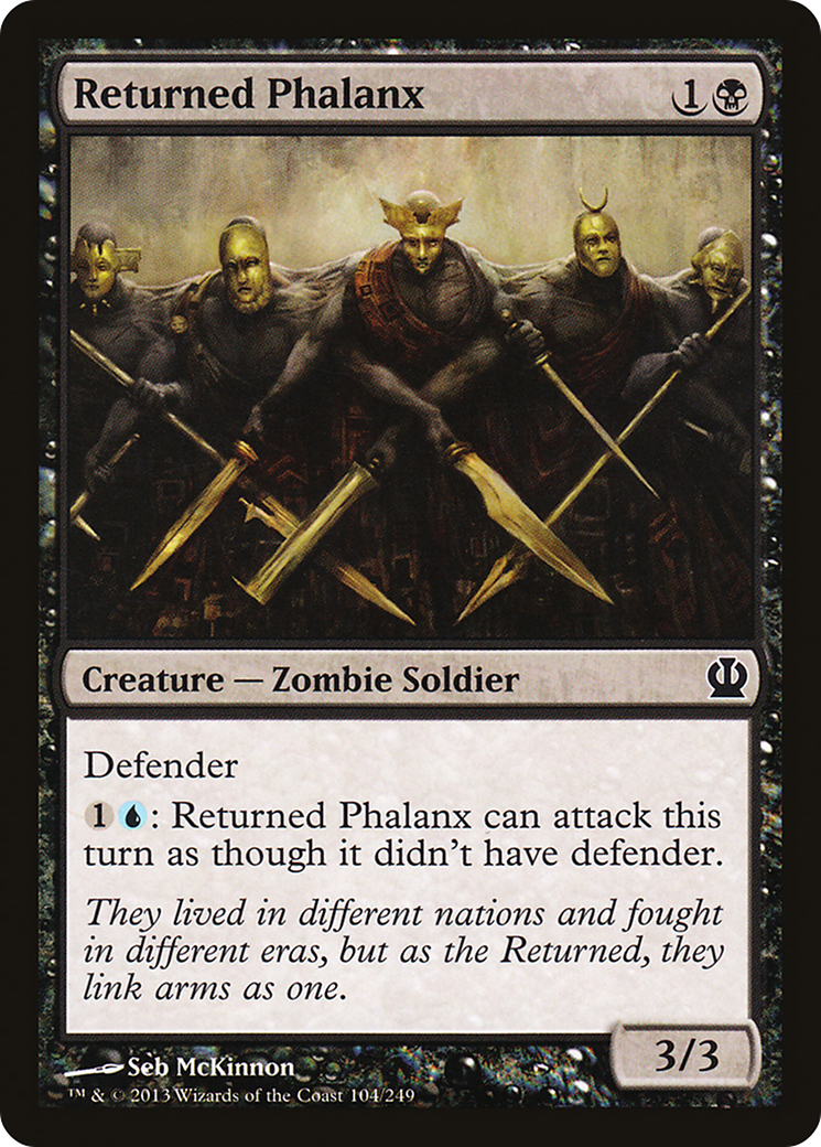 Returned Phalanx (THS-104) - Theros Foil - Premium MTG Single from Wizards of the Coast - Just $0.25! Shop now at Game Crave Tournament Store