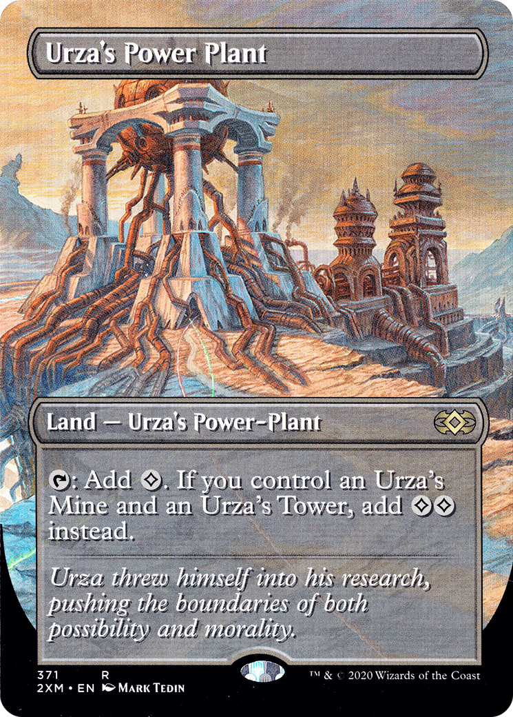 Urza's Power Plant (2XM-371) - Double Masters (Borderless) Foil - Premium MTG Single from Wizards of the Coast - Just $18.26! Shop now at Game Crave Tournament Store