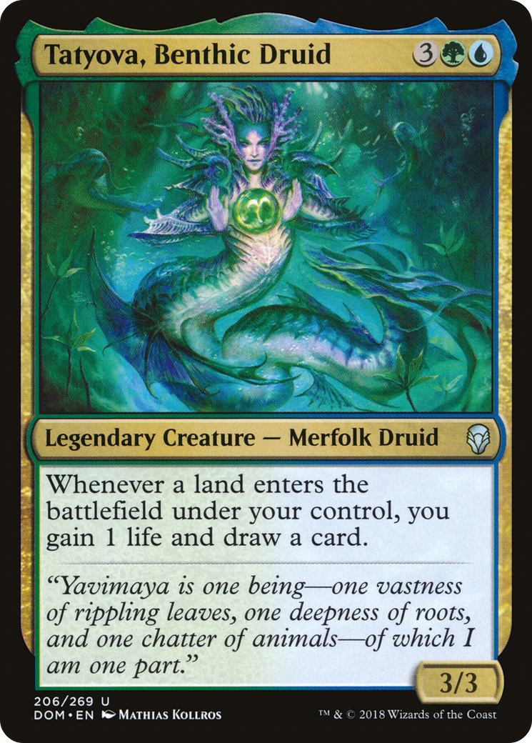 Tatyova, Benthic Druid (DOM-206) - Dominaria - Premium MTG Single from Wizards of the Coast - Just $0.08! Shop now at Game Crave Tournament Store