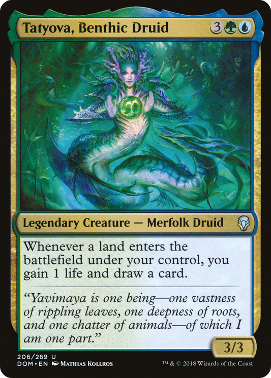 Tatyova, Benthic Druid (DOM-206) - Dominaria - Premium MTG Single from Wizards of the Coast - Just $0.08! Shop now at Game Crave Tournament Store