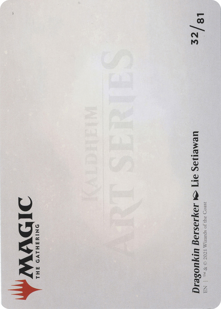 Dragonkin Berserker // Dragonkin Berserker (AKHM-032) - Kaldheim Art Series (Borderless) Foil - Premium MTG Single from Wizards of the Coast - Just $0! Shop now at Game Crave Tournament Store