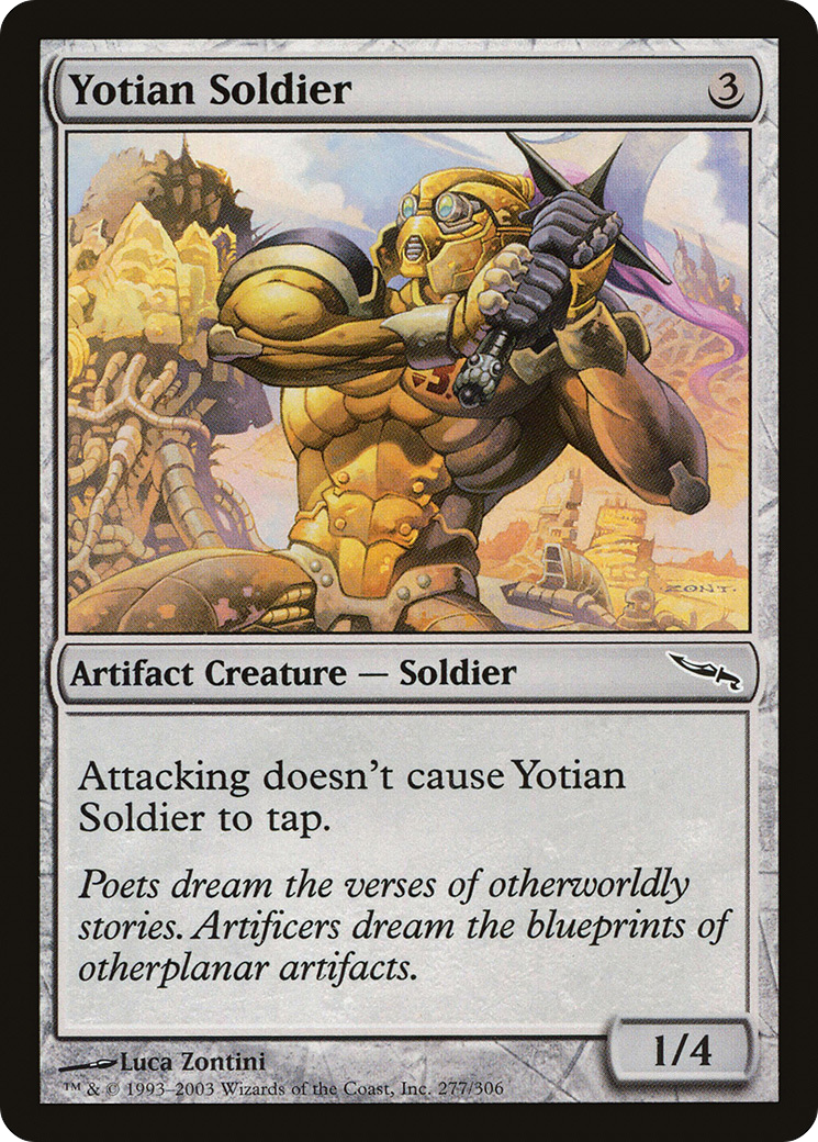 Yotian Soldier (MRD-277) - Mirrodin Foil - Premium MTG Single from Wizards of the Coast - Just $0.25! Shop now at Game Crave Tournament Store